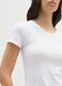 White cotton stretch T-shirt regular fit_3