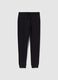 Boys' black jogger trousers in pure cotton regular fit_3