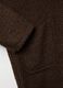 Brown regular fit coat with buttons and hood_1