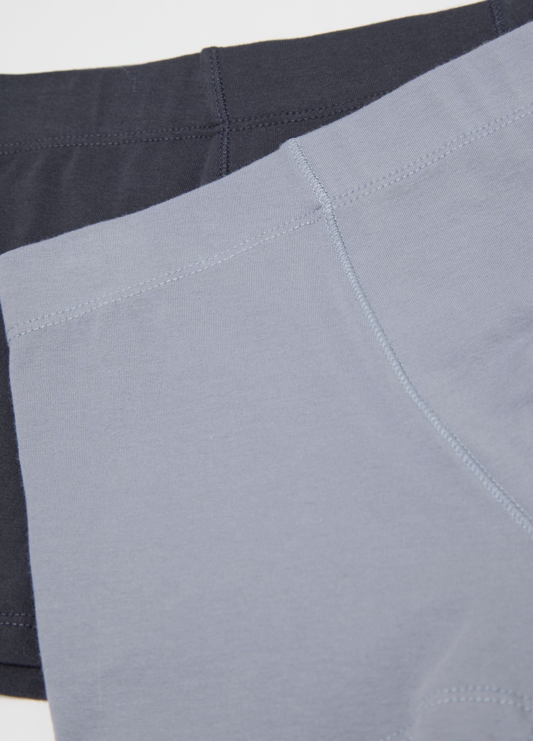 Five-pack black and grey boxer shorts in stretch cotton