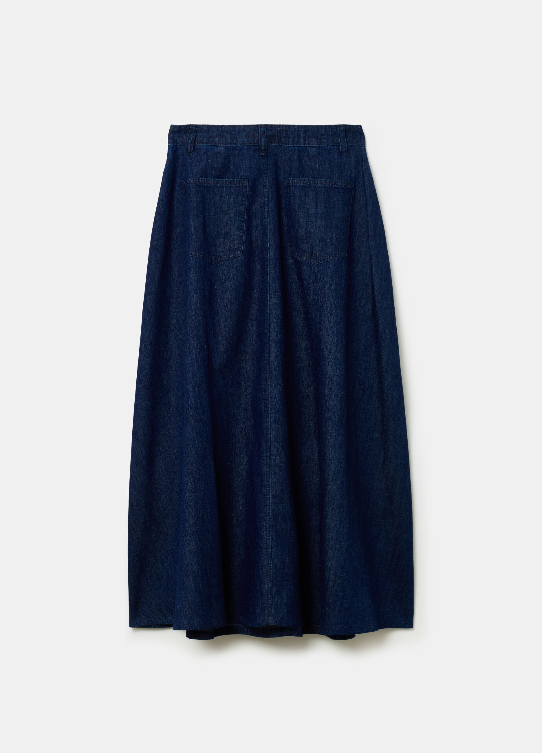 Full midi skirt in denim