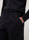Blue pure cotton baggy-fit shorts with elasticated waistband_3