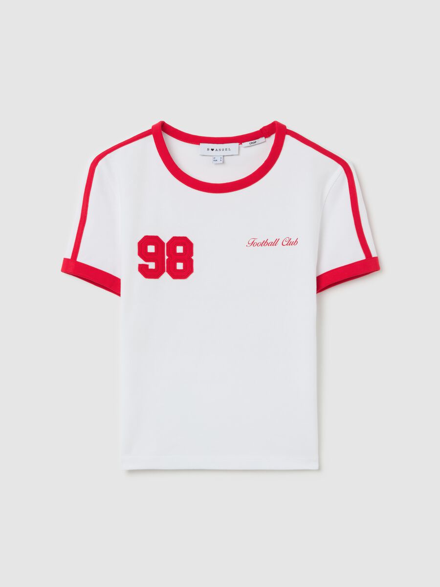 Cropped T-shirt with print_4