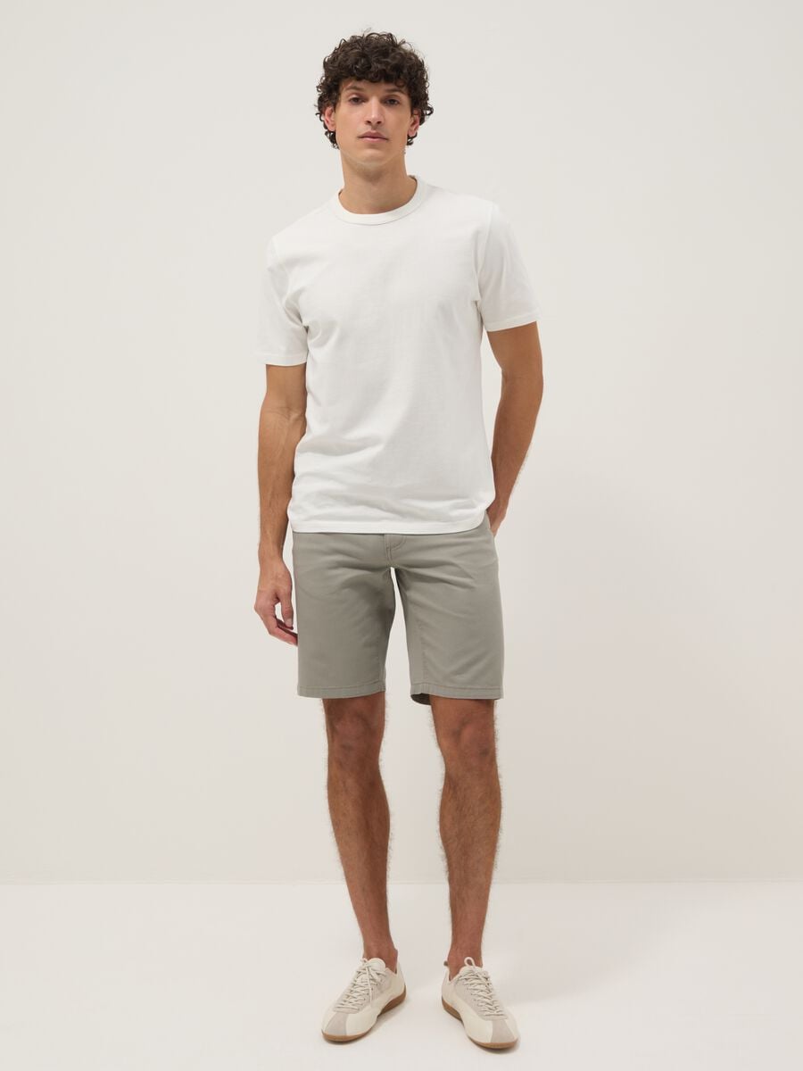 Grey pure cotton shorts_0