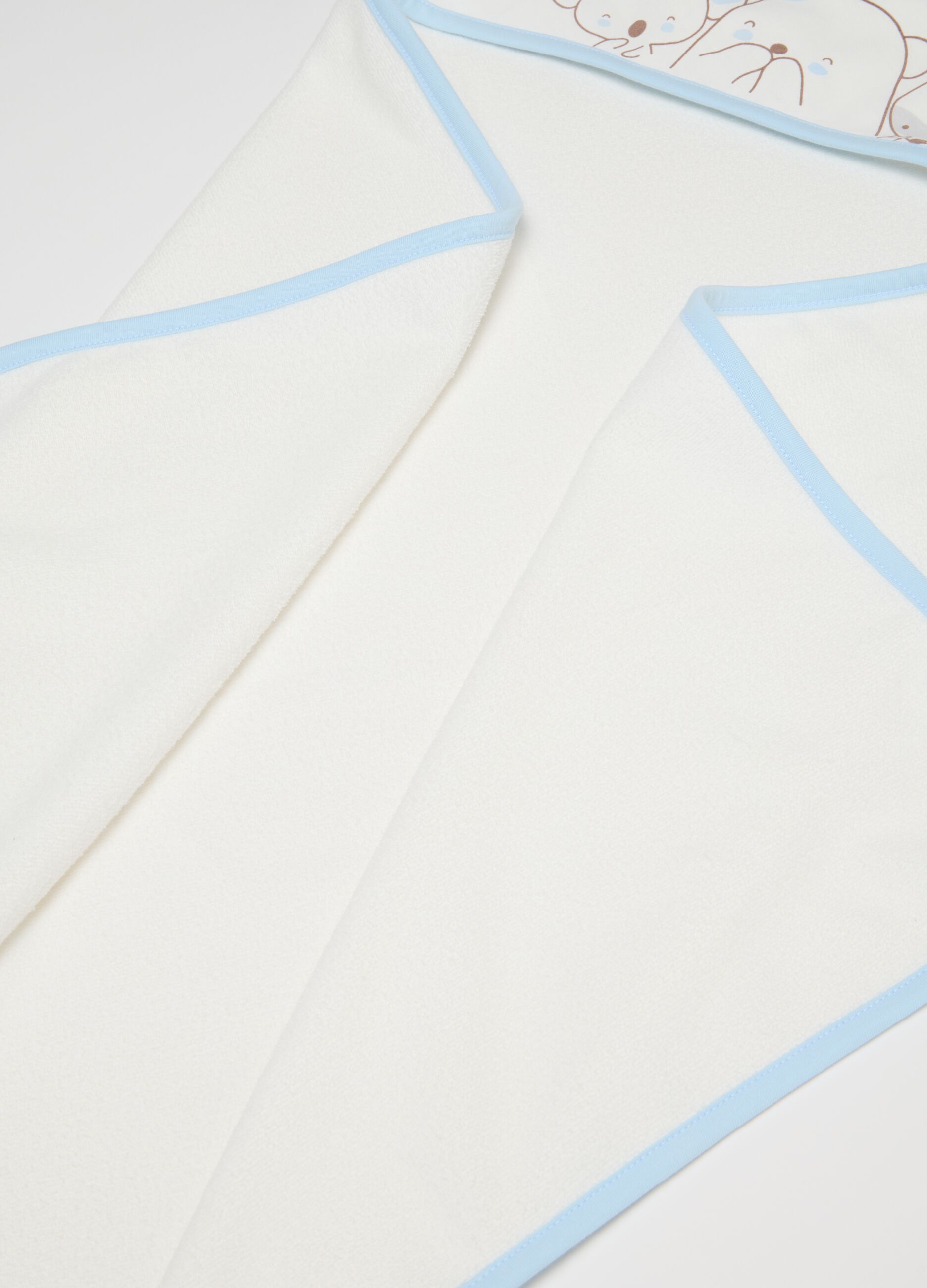 Multicolour Baby Bathrobe in Terry Cloth