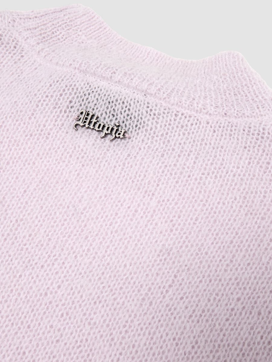 Mohair Crew Neck Light Pink_6