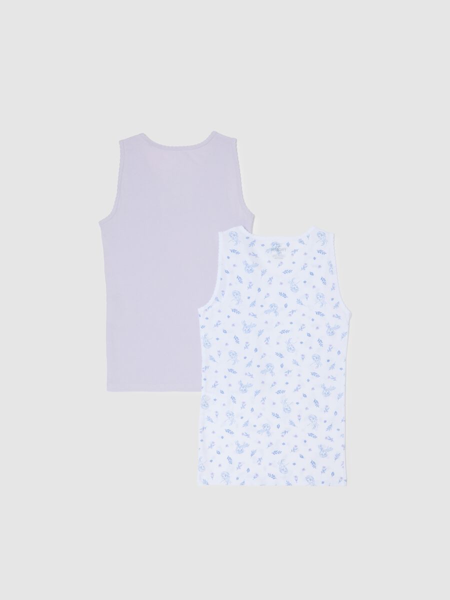 Set bipack canotte da bambina in puro cotone multicolor regular fit_1