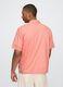 Short Orange Linen and Cotton Shirt_2