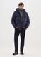 Blue Iconic Puffer Jacket with Adjustable Hood_1