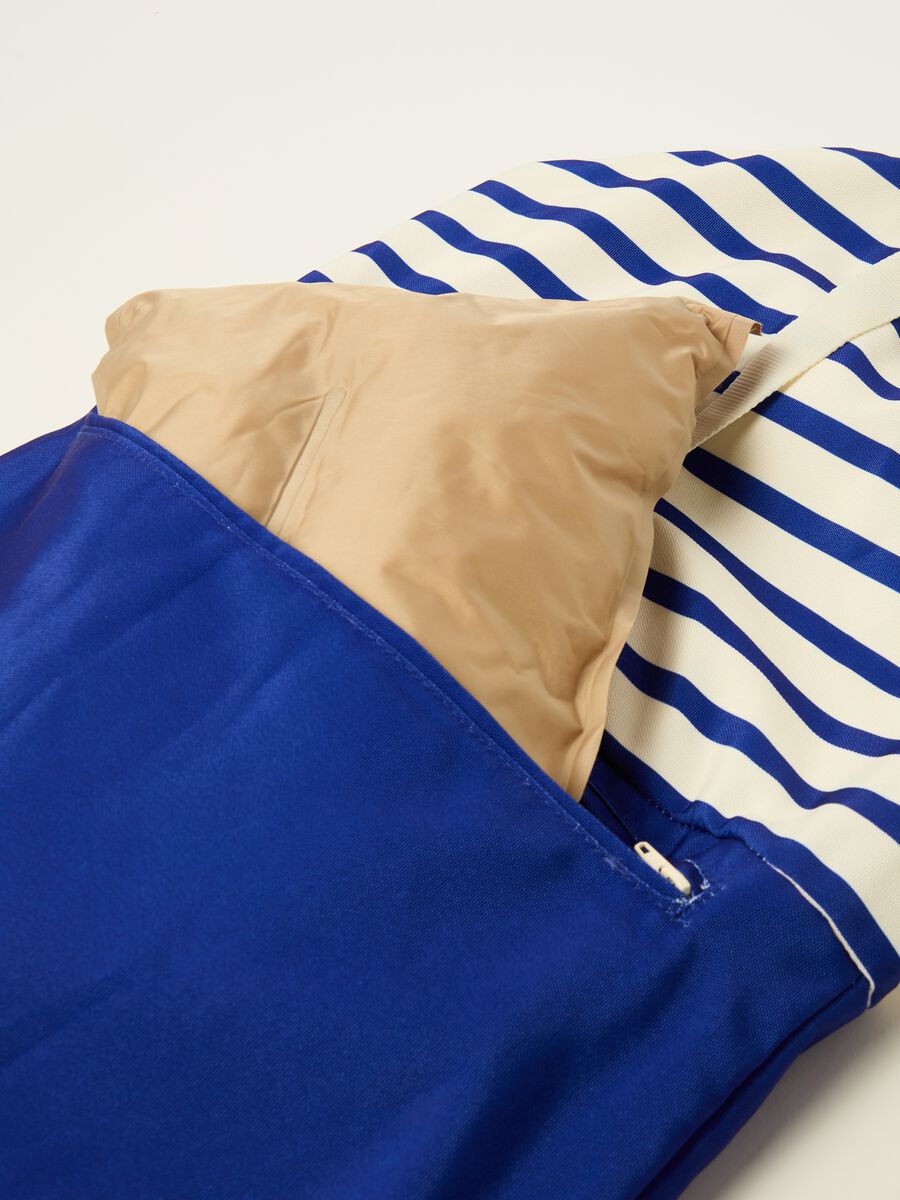 Pillow bag in tela a righe_2