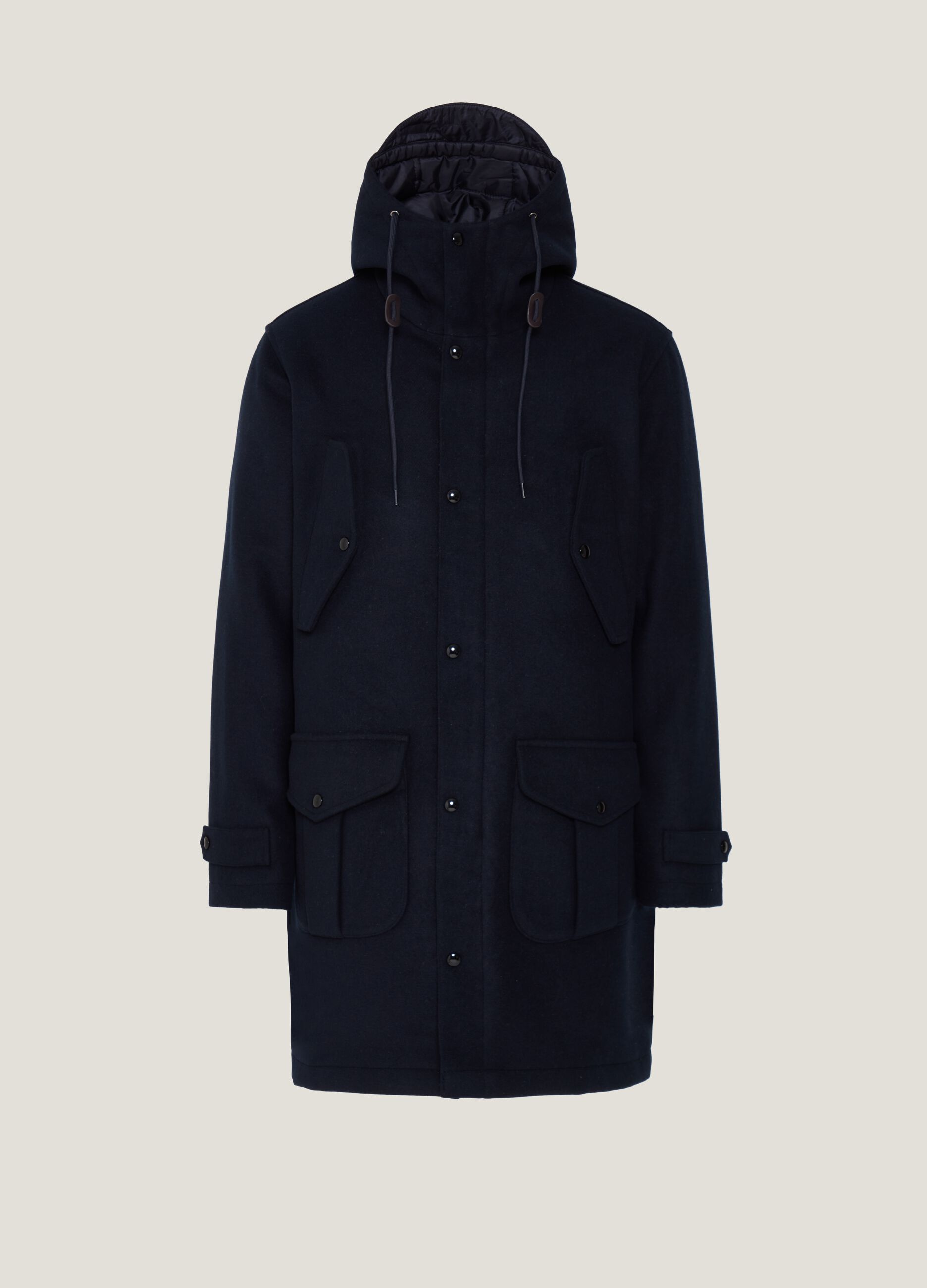 Parka in panno con cappuccio Blu navy PIOMBO da Uomo OVS