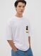 White 100% cotton T-shirt with Dragon Ball Z graphic print_0