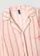 Striped pink pure viscose pyjamas, regular fit with V-neck_5