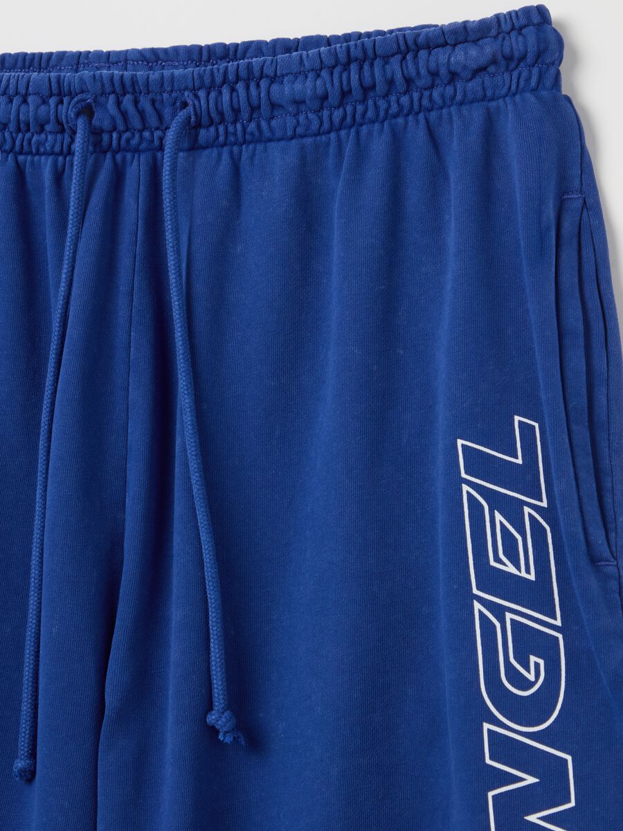 B.ANGEL X THE SEA BEYOND Bermuda joggers in fleece with print_5