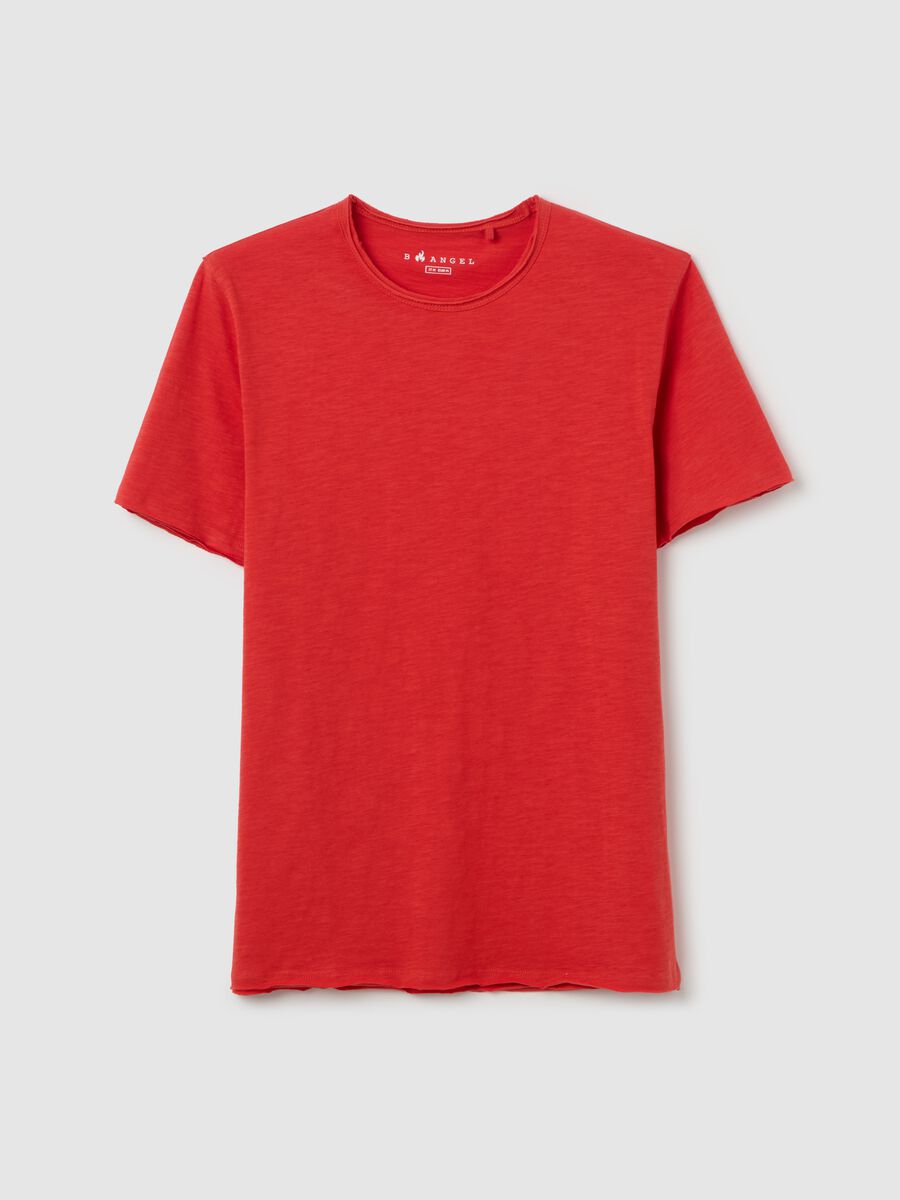 Cotton T-shirt with round neck_4