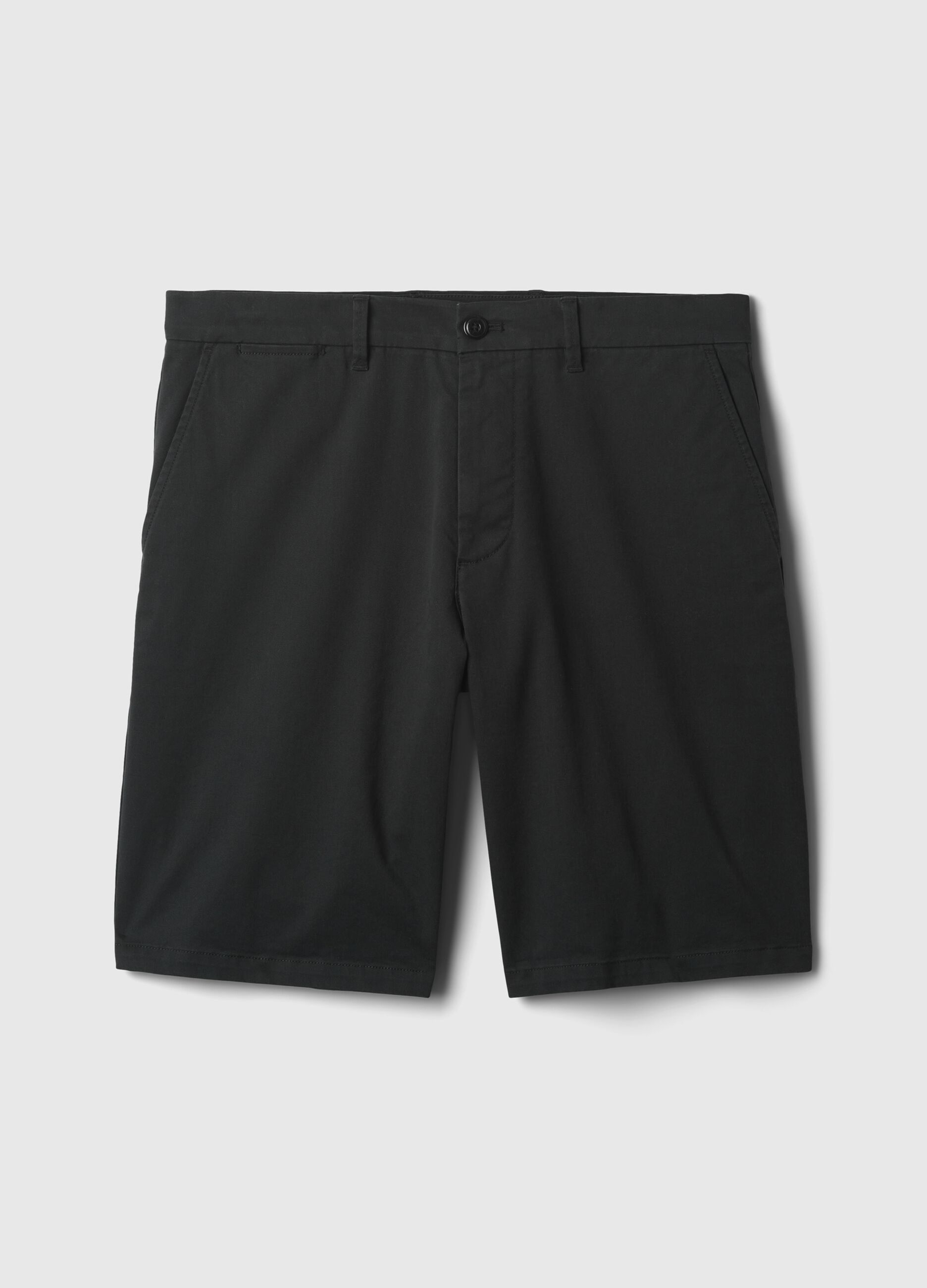 Relaxed-fit Bermuda shorts in stretch cotton