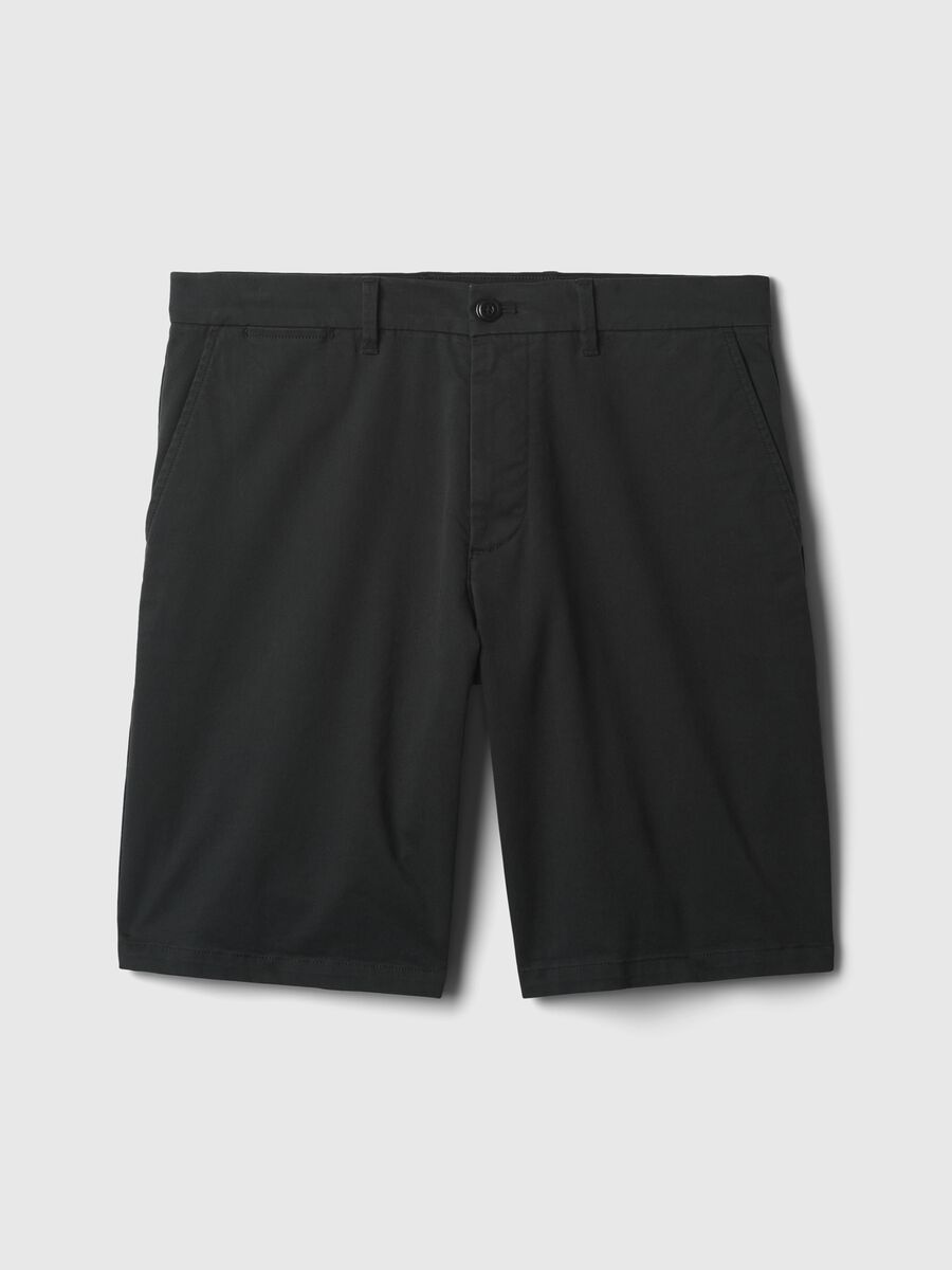 Relaxed-fit Bermuda shorts in stretch cotton_3