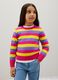 Girls' multicoloured regular fit pure cotton pullover_0