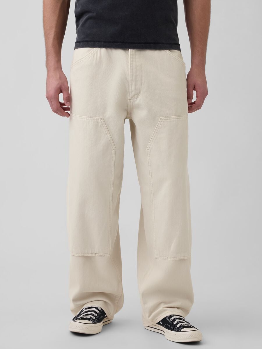 Pure cotton cargo trousers_1
