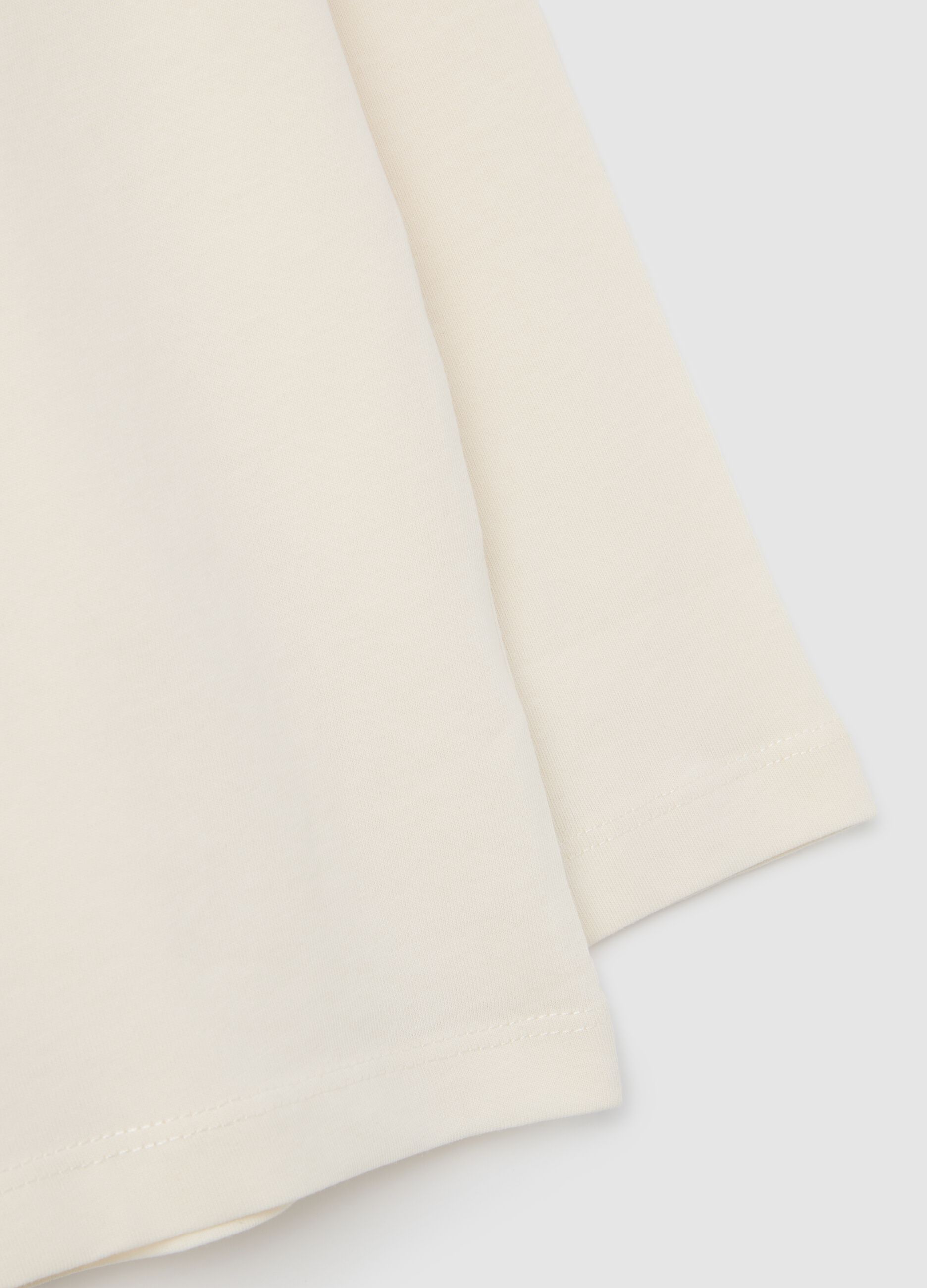 Kids' Beige Cotton Regular Fit Jumper