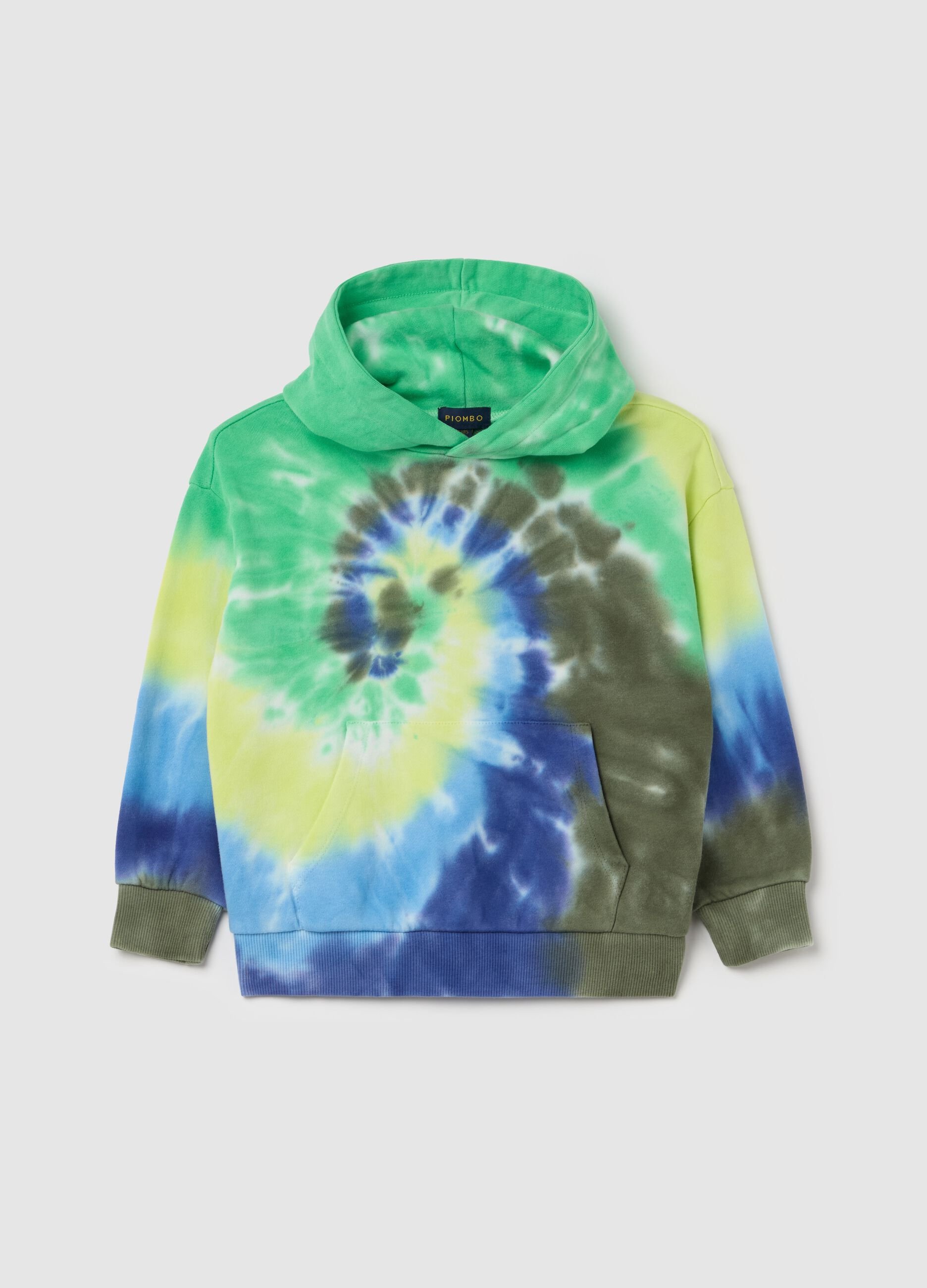 Tie Dye sweatshirt in French terry with hood