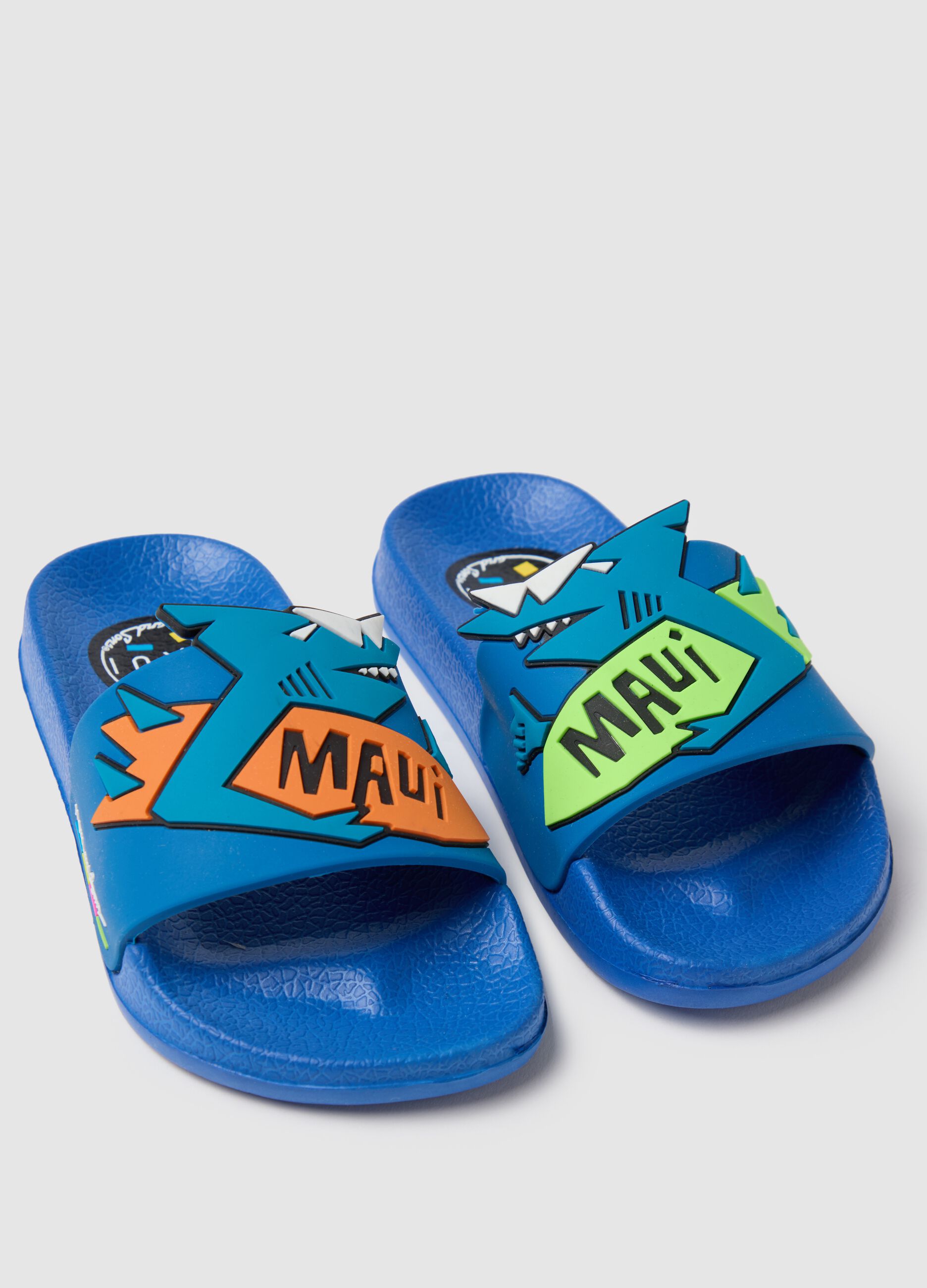 Ciabatte da bambino in EVA blu con motivi Maui