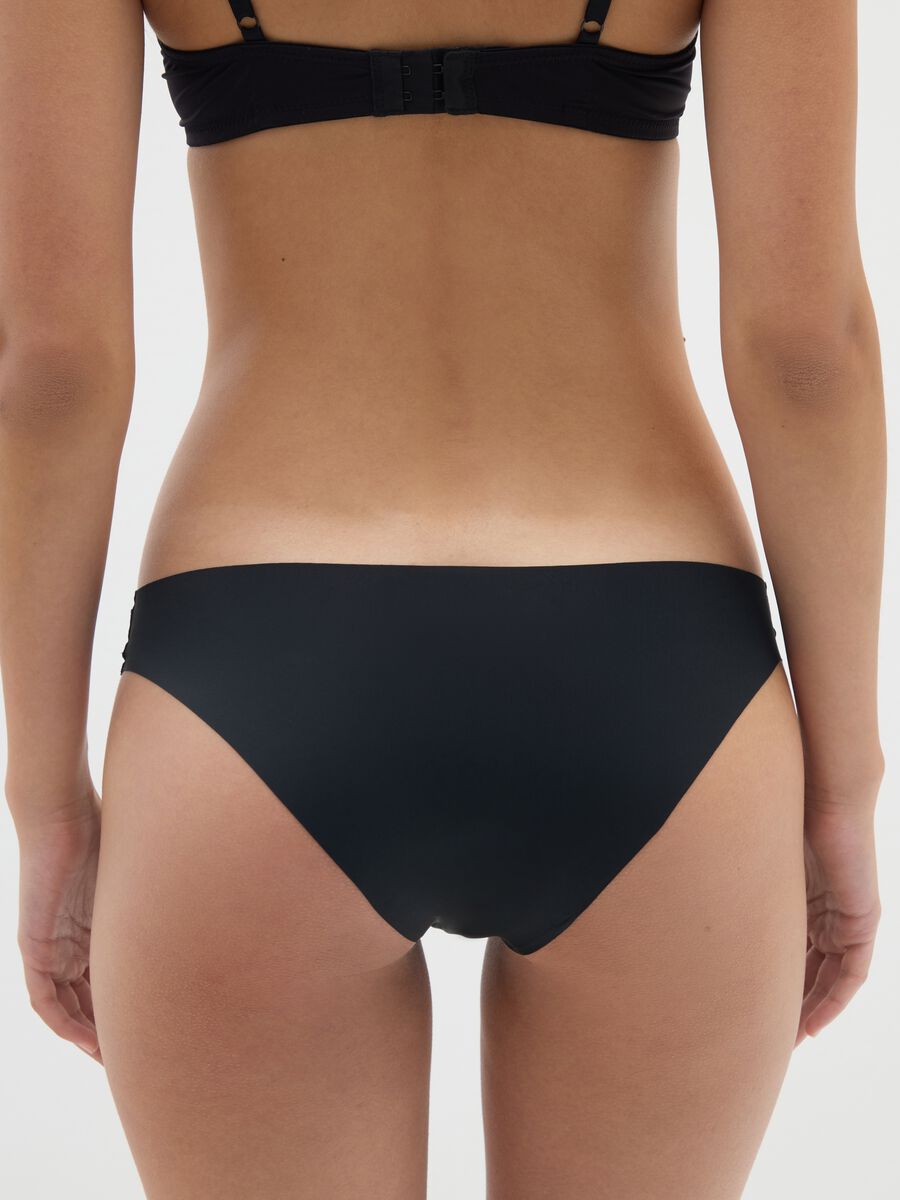 Slip in tessuto elasticizzato nero_2