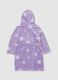 Dressing gown with hood and Frozen Elsa embroidery_1