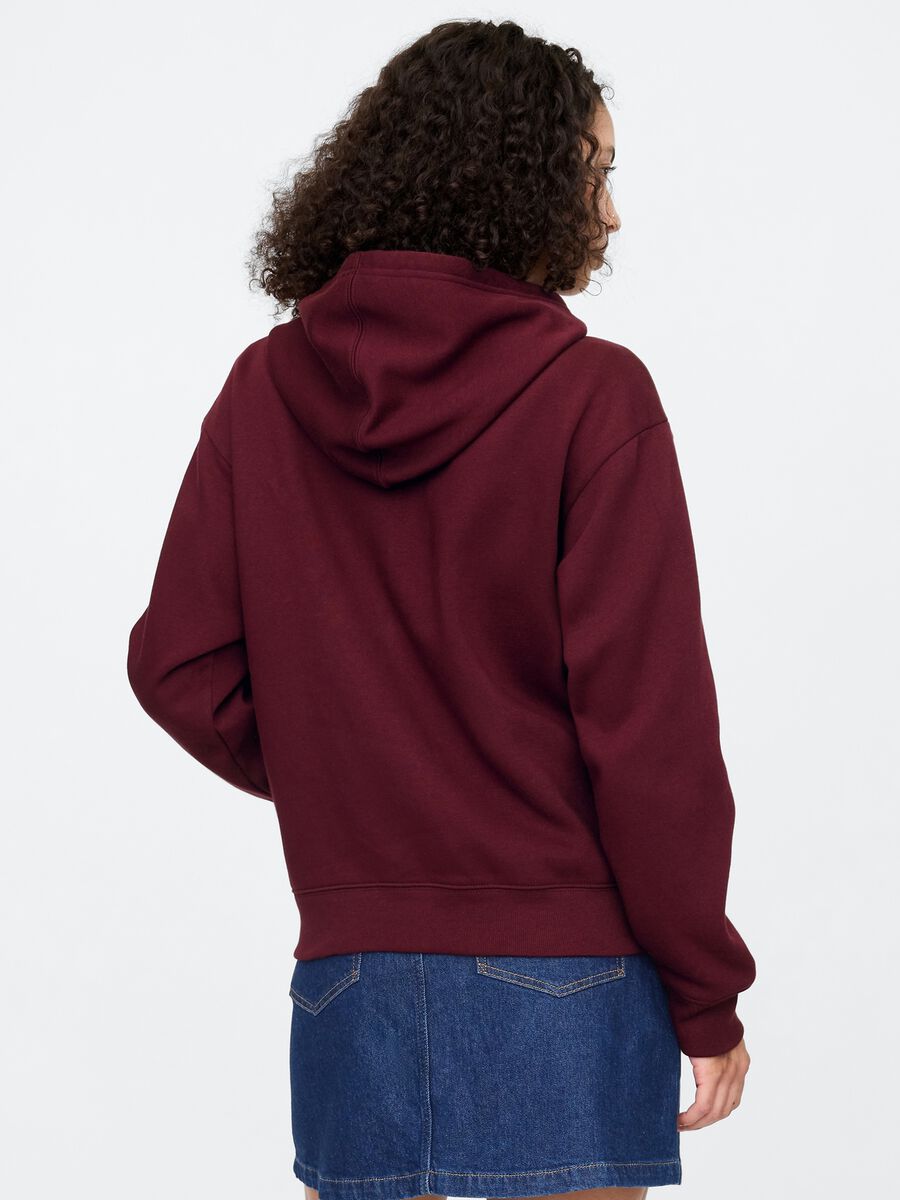 GAP logo zip-up hooded sweatshirt in cotton blend_1