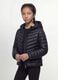 Girls&rsquo; Black Ultralight Padded Jacket with Hood and Zip_0