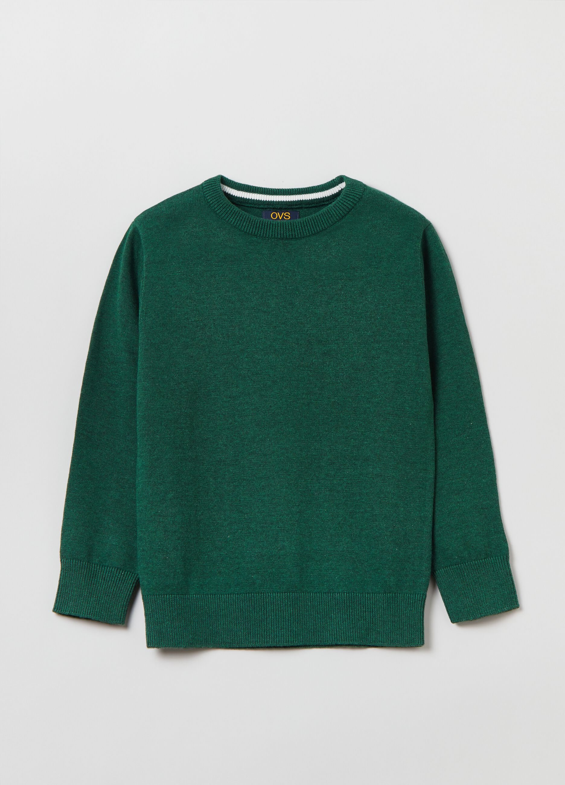 Pullover girocollo in cotone_0