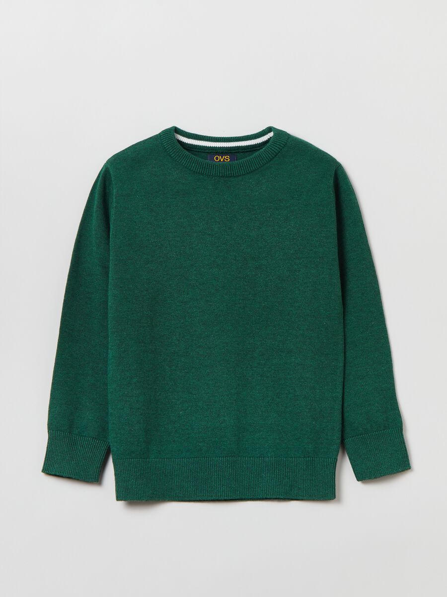 Pullover girocollo in cotone_0