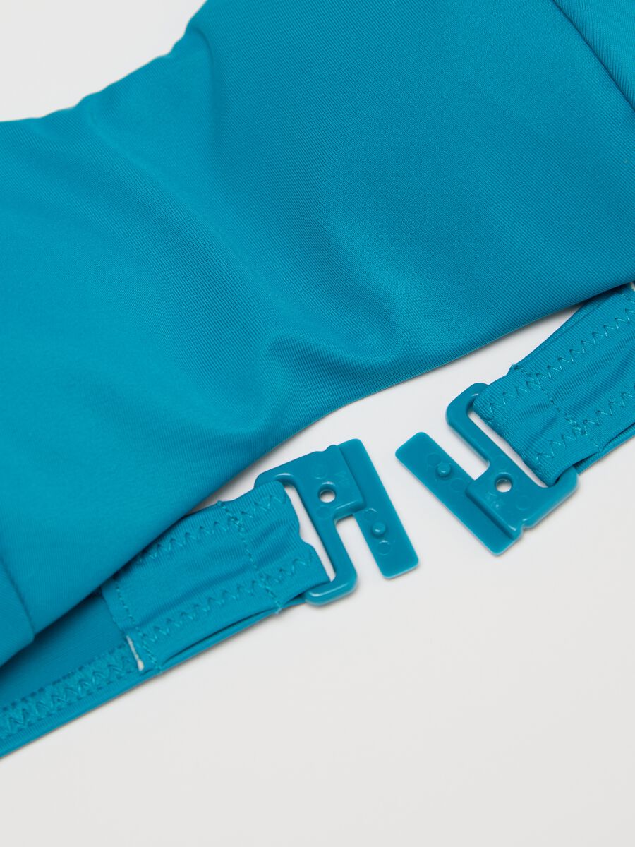 Women’s bikini top in light blue stretch fabric_5