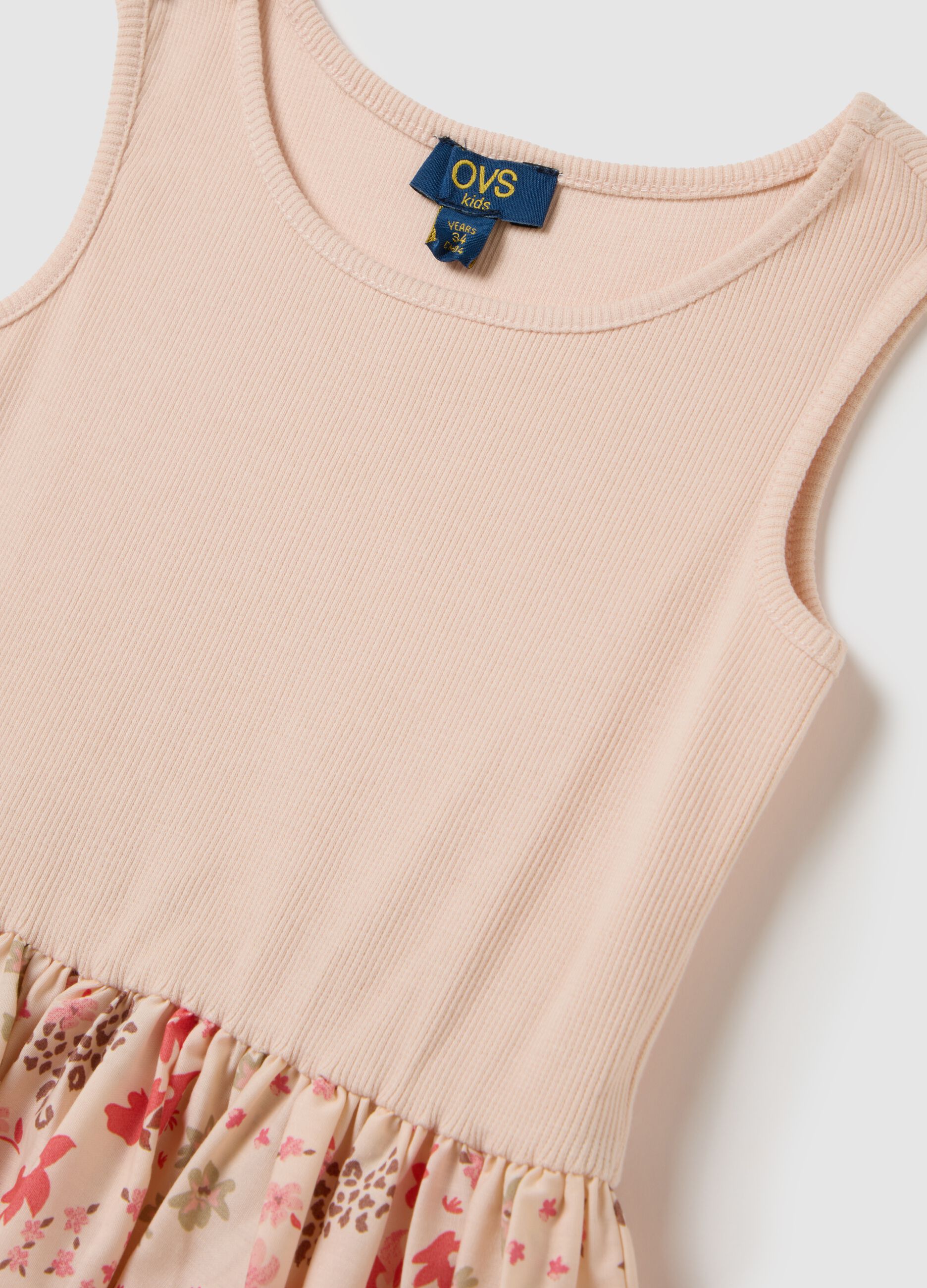 Vestito da bambina in cotone multicolor regular fit