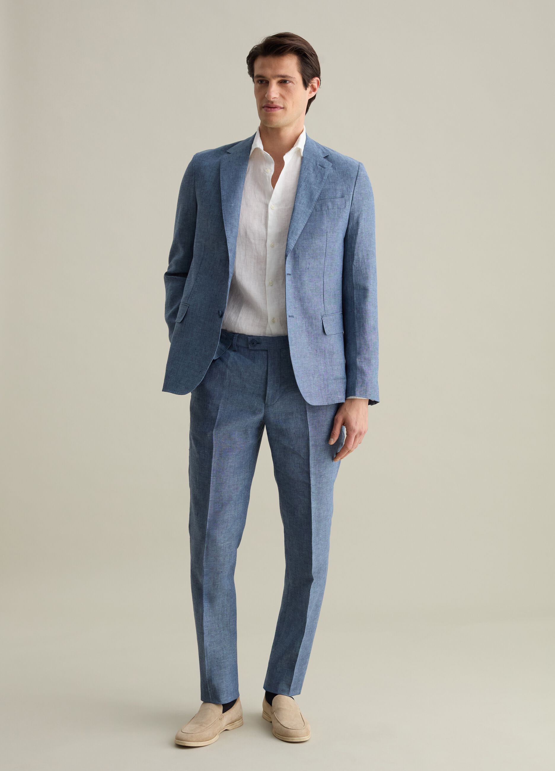 Blazer monopetto in lino