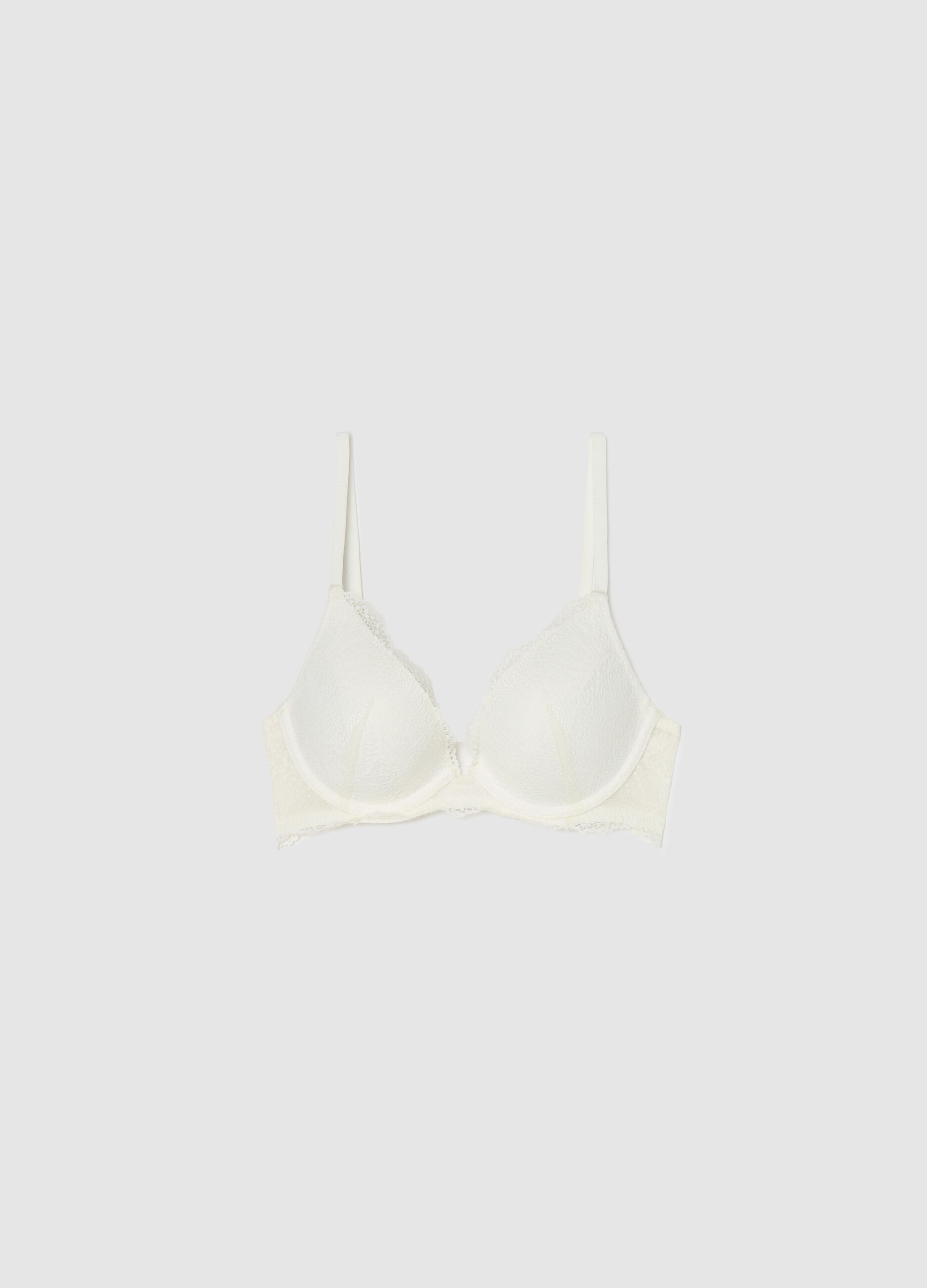 Barbara Push-Up bra in geometric lace