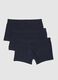 Blue Stretch Cotton Regular Fit Boxers_4