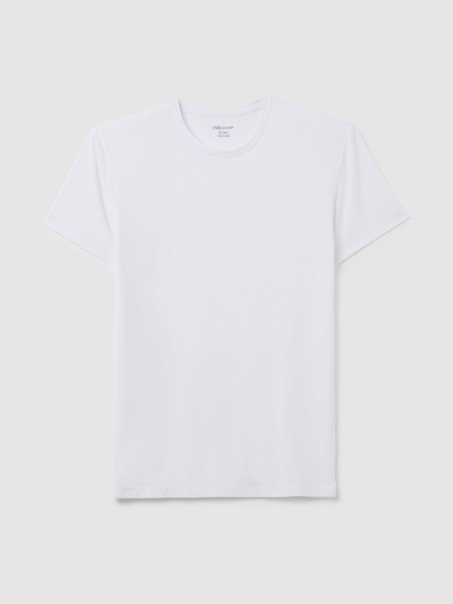 White OVS Perform T-shirt in stretch modal_4