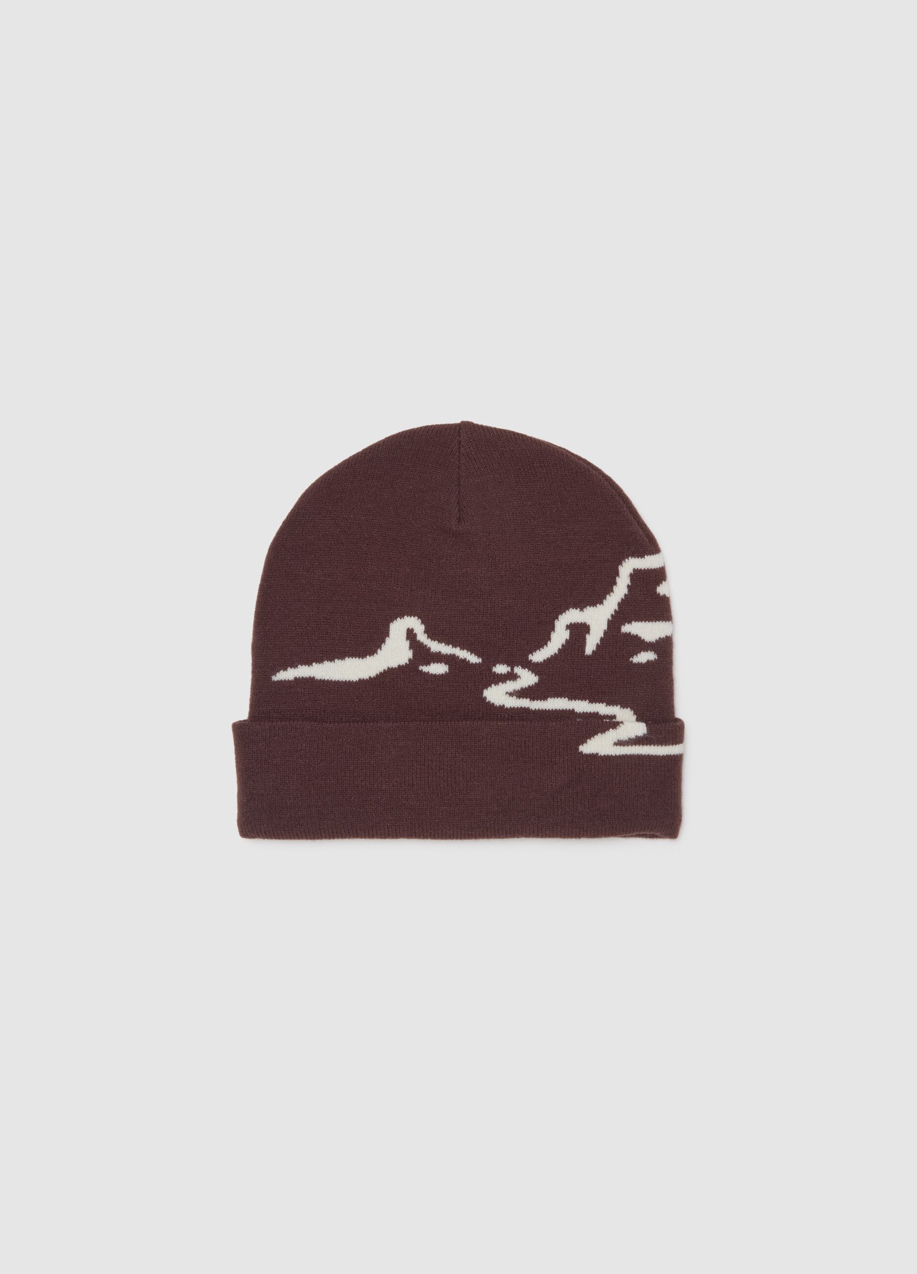 Jacquard Hat with Contrasting Graphic Pattern ALTAVIA WITH DEBORAH COMPAGNONI