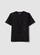 Black pure cotton regular fit T-shirt with sparkly Mickey Mouse_4