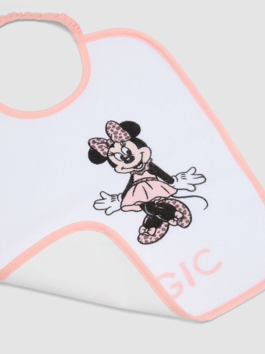 Tripack di bavaglini multicolor in misto cotone organico con stampa Minnie_1