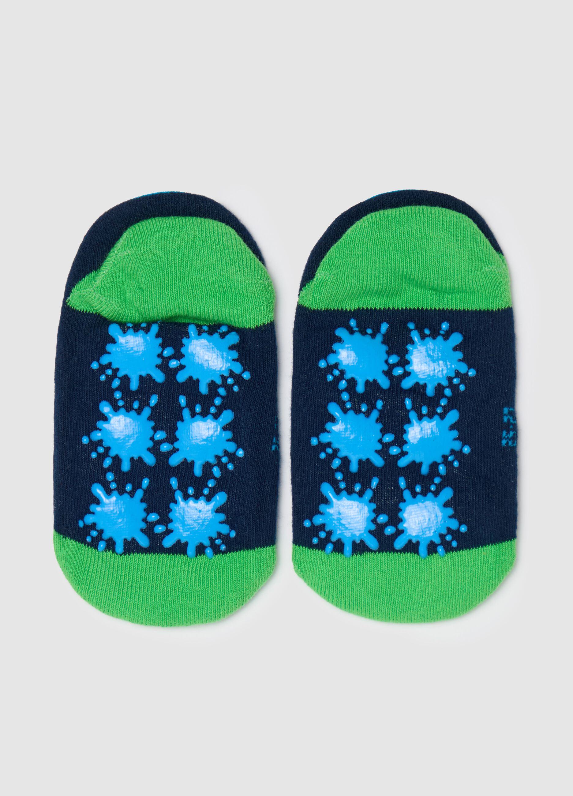 Slipper socks with monster design
