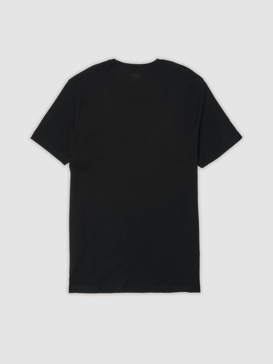 Two-pack of black crew-neck T-shirts in pure extra-fine cotton_6