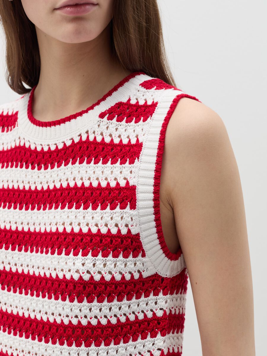 Striped crochet tank top_2