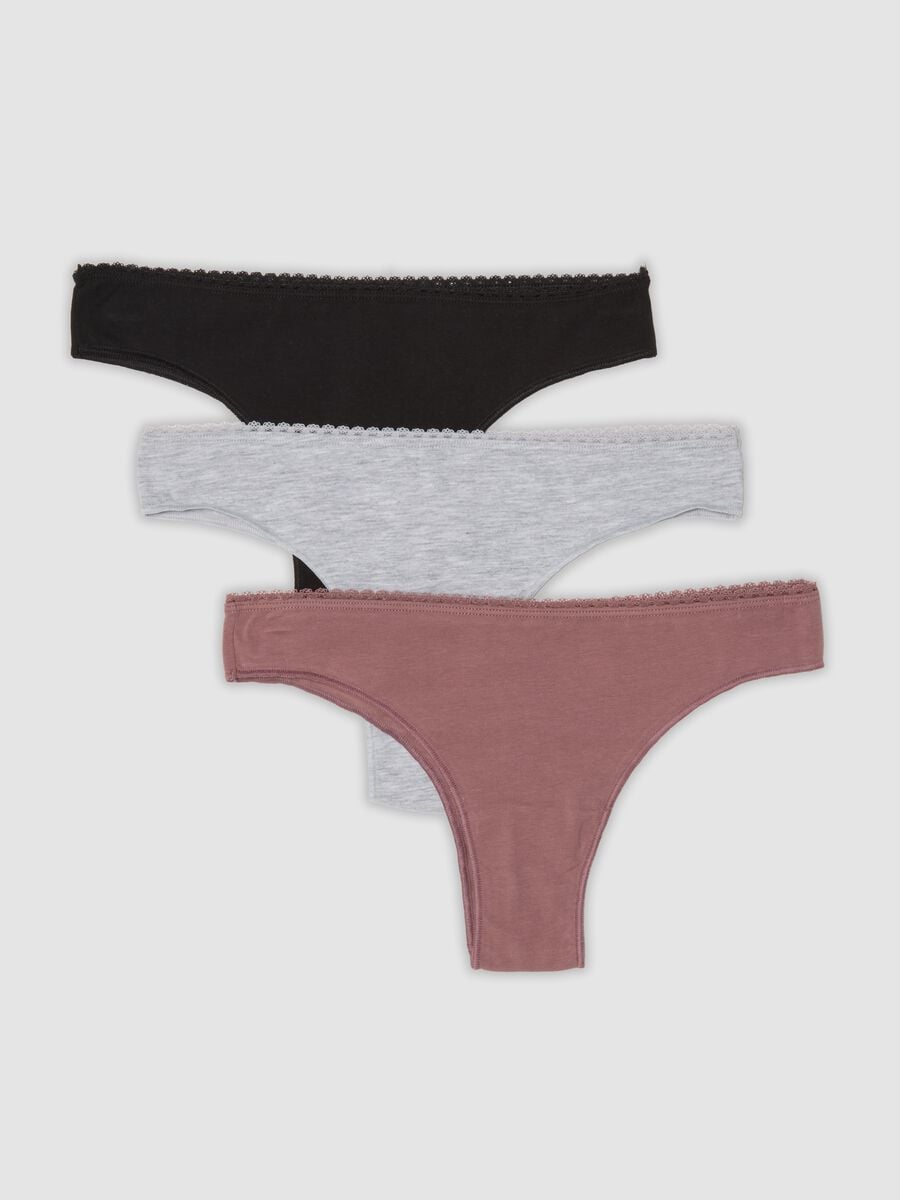 Tripack slip brasiliane multicolor in cotone jersey organico elasticizzato_0