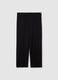 Black regular fit leggings_0