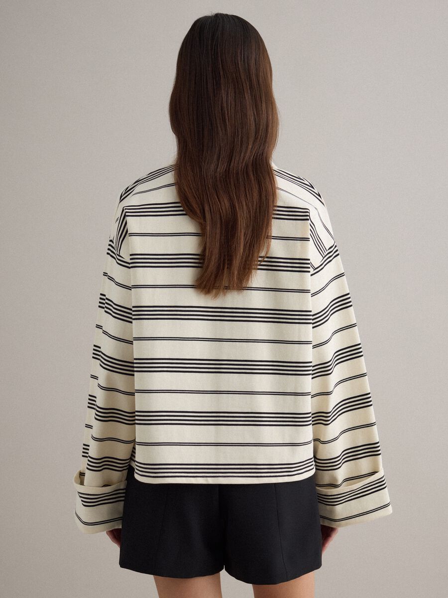 Polo in puro cotone a righe multicolor regular fit_4