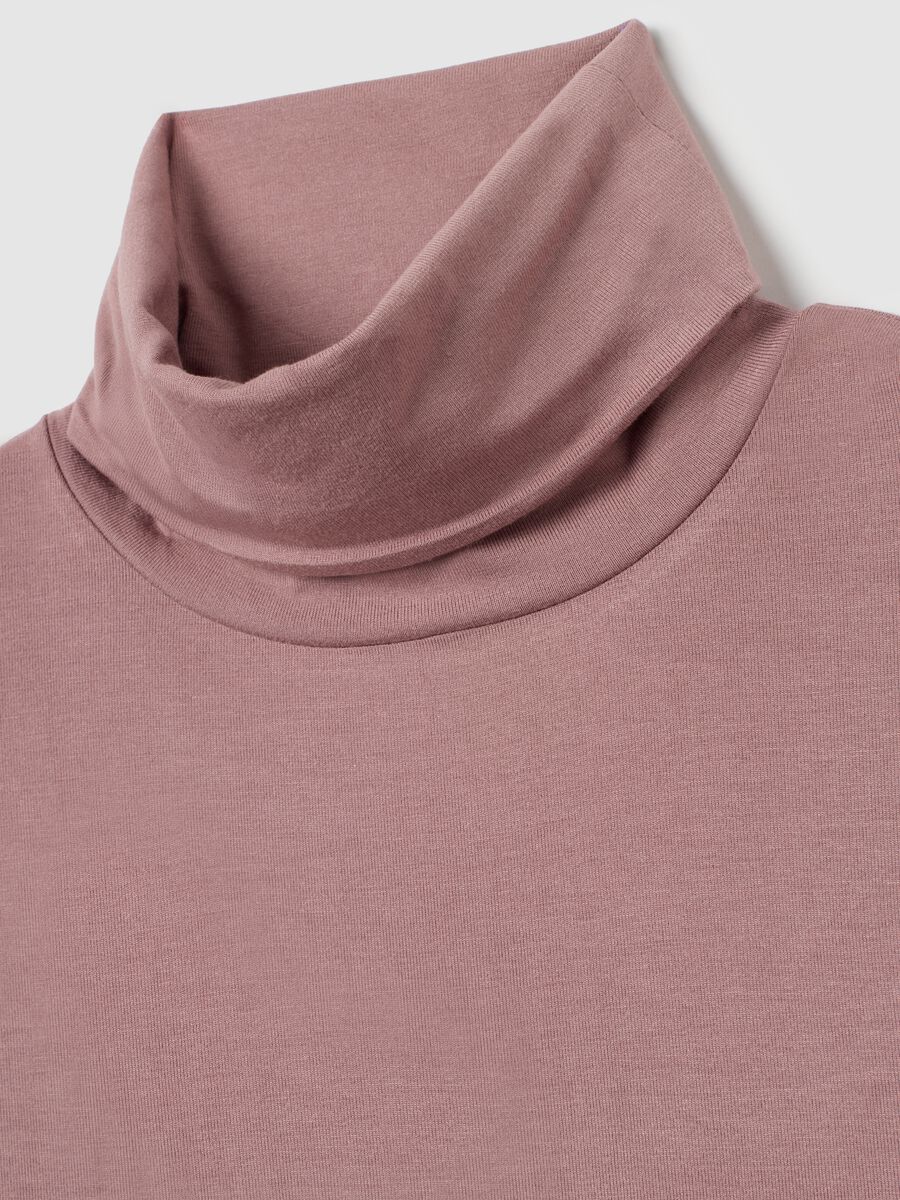Pink turtleneck sweater regular fit_5