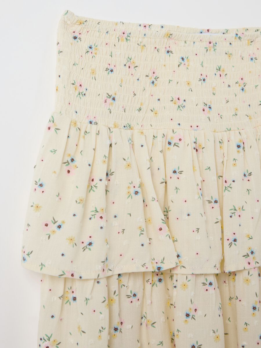 Short Floral Viscose Skirt B.Angel_5
