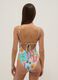Multicolour stretch fabric swimsuit_2